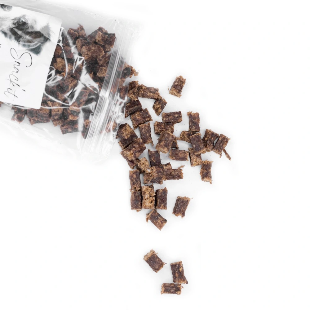 Snackit Bløde Krondyr terninger 100 g - kornfri hundesnacks