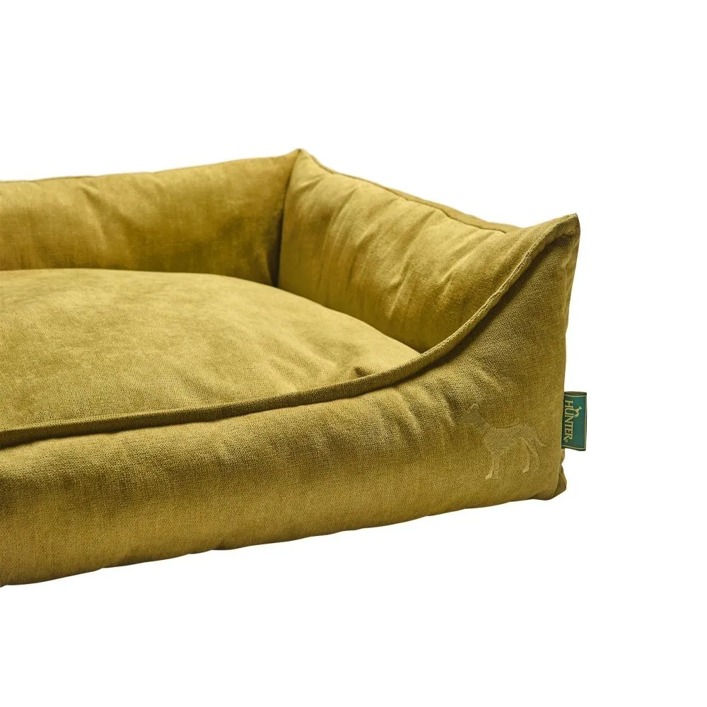 Hunter hundeseng Eiby Stor 100x70 cm Gul