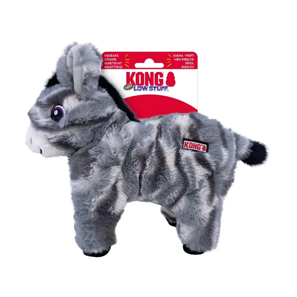 Kong Low Stuff Stripes Donkey 25x27x8,5 cm - æsel bamse til hunde