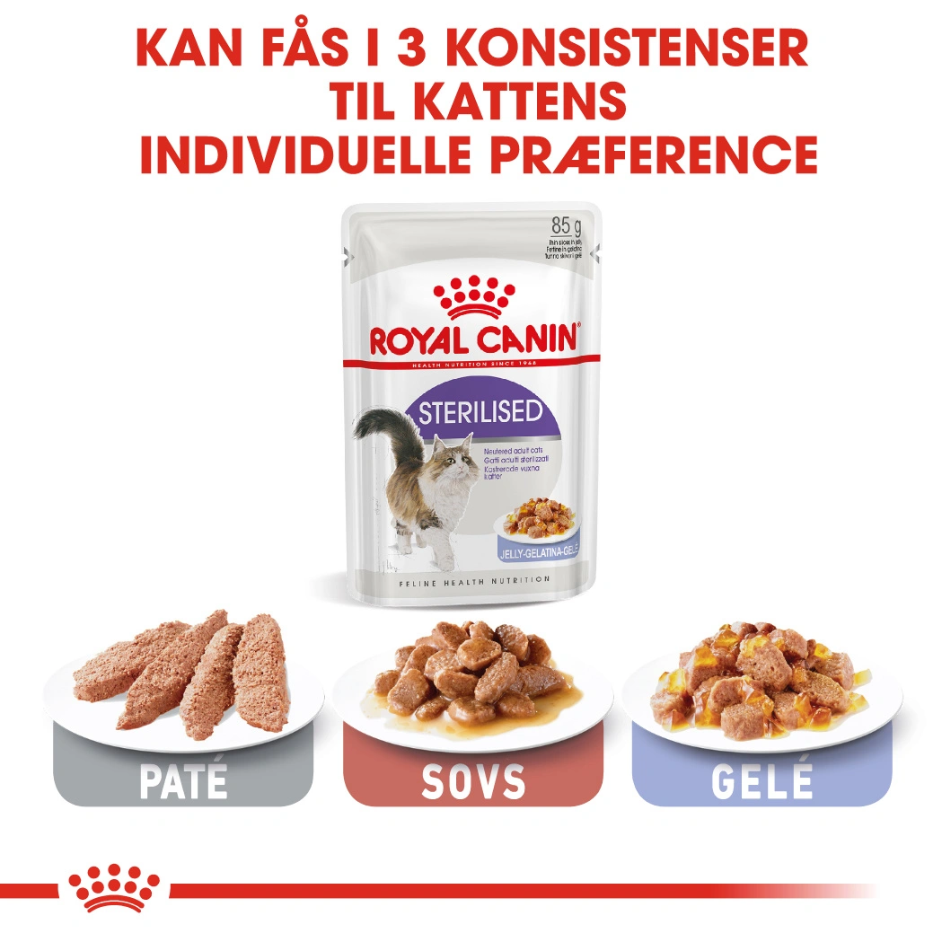 Royal Canin Sterilised Jelly - vådfoder 85 g