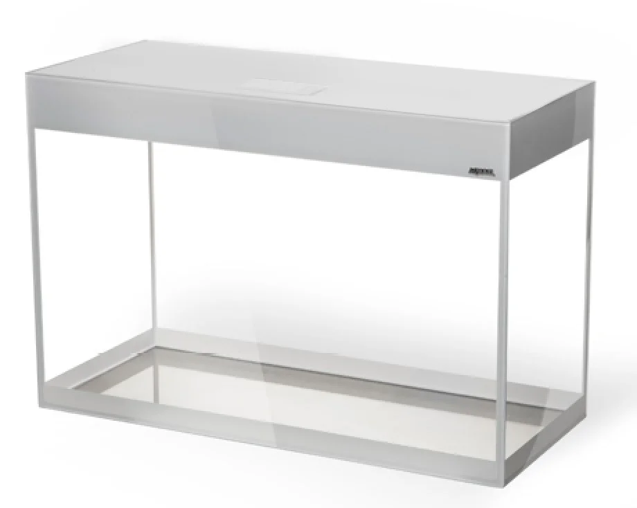 AquaEl Glossy akvarie i Hvid 120 cm 260 Liter