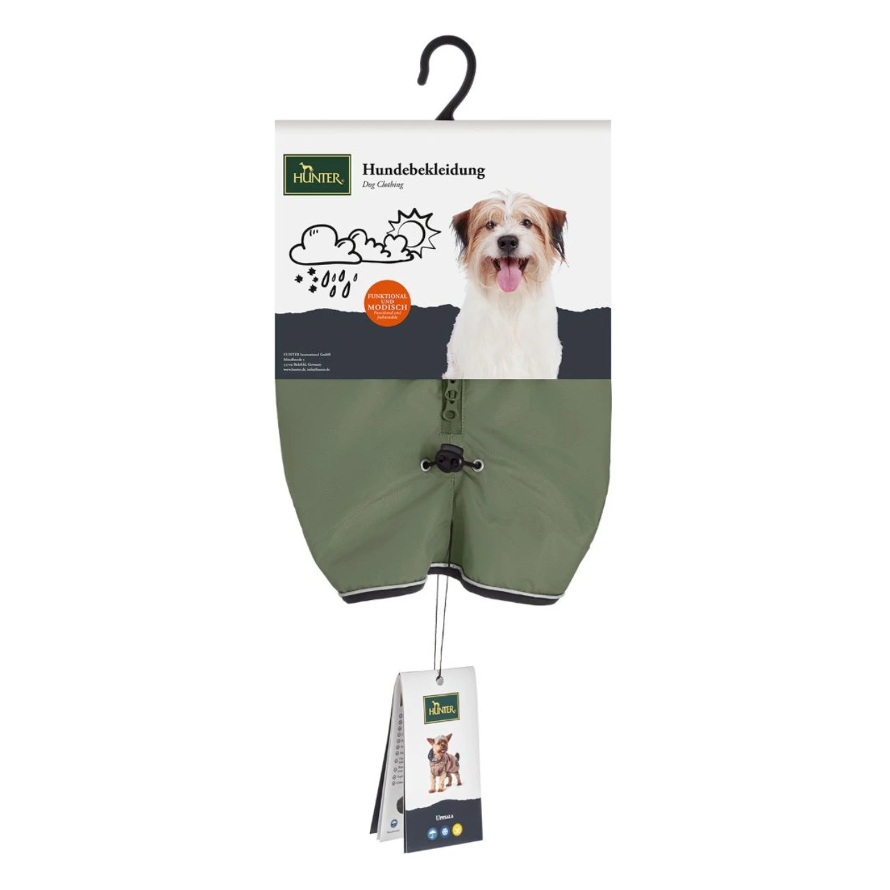 Hunter Uppsala hundefrakke khaki 40 cm