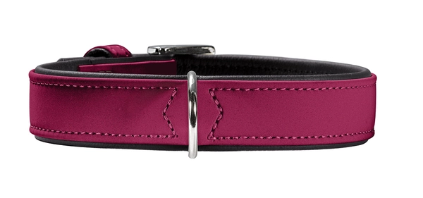 Hunter Softie hundehalsbånd 45 cm hindbær - 32-40 cm indstilling