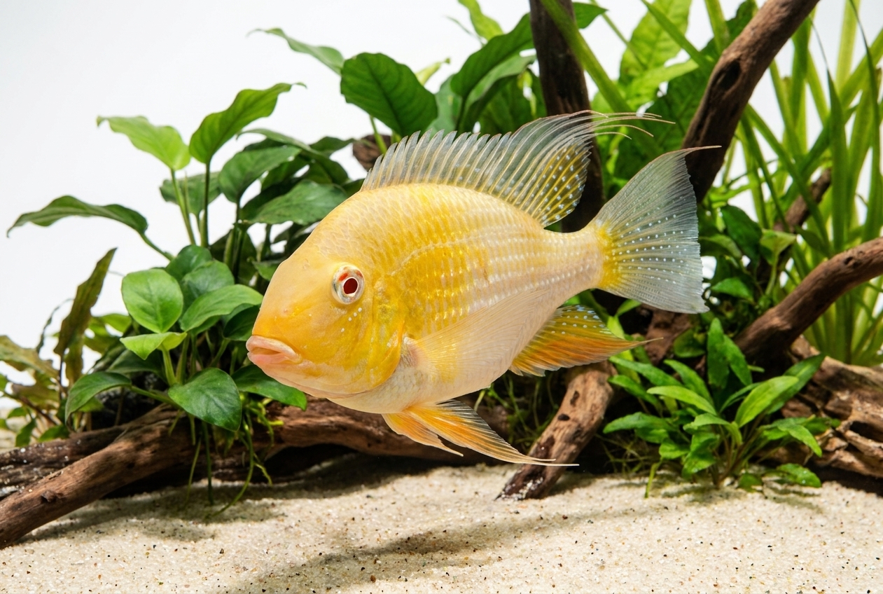 Acarichthys Heckelii Gold Albino 5-6 cm