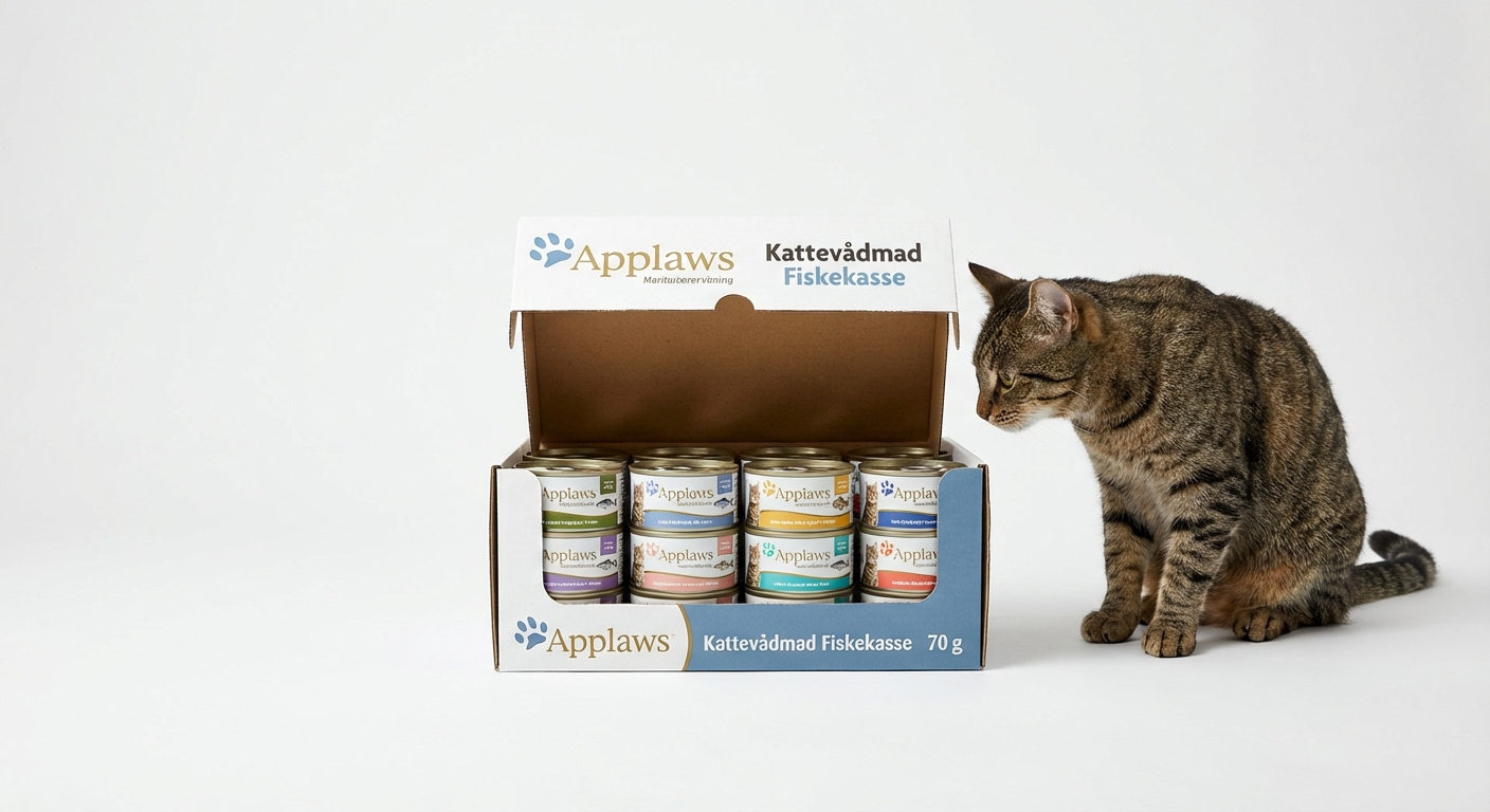 Applaws Kattevådmad Fiskekasse sovs 12 x 70 g