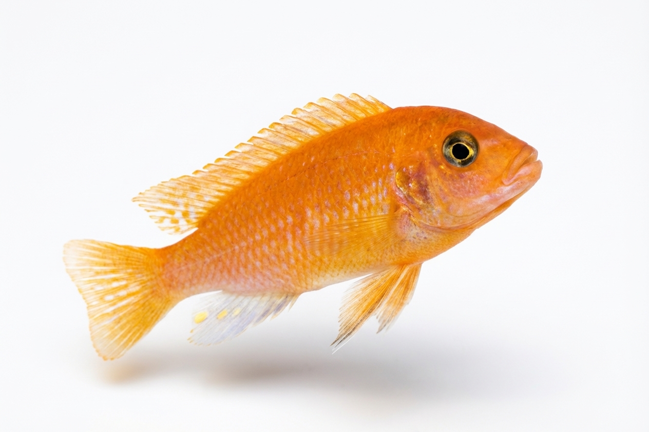 Rød Zebra Cichlide (Maylandia estherae) Unger