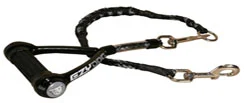 EzyDog Mongrel line Firm Grip sort 30 cm - kort og stærk hundesnor