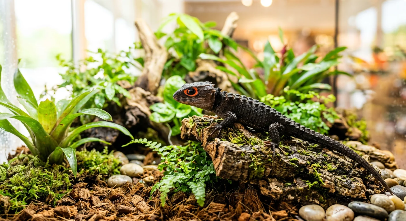 Rødøjet Krokodilleskink (Tribolonotus gracilis)