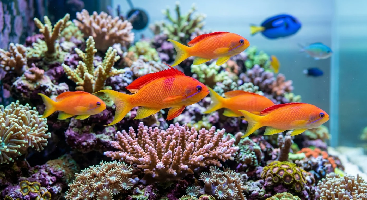 Flamme Anthias (Pseudanthias ignitus) – Den flammende skønhed i dit saltvandsakvarium