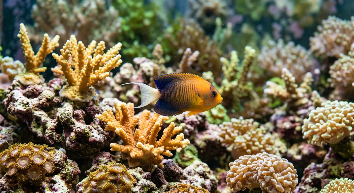 Centropyge Fisheri (Hawaii) - Den orange dværgkejserfisk