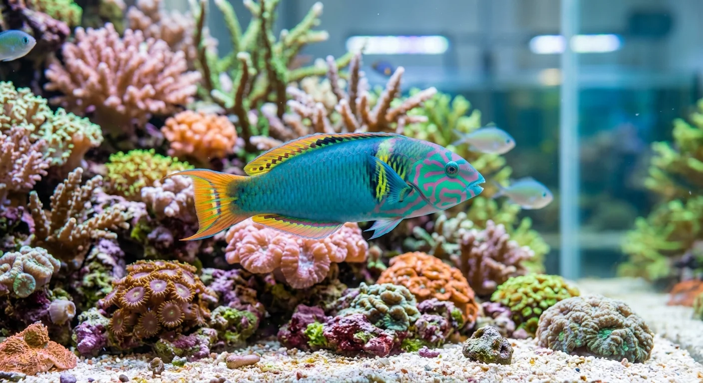 Månegylte (Thalassoma lunare): Plejeguide til den livlige revgylte