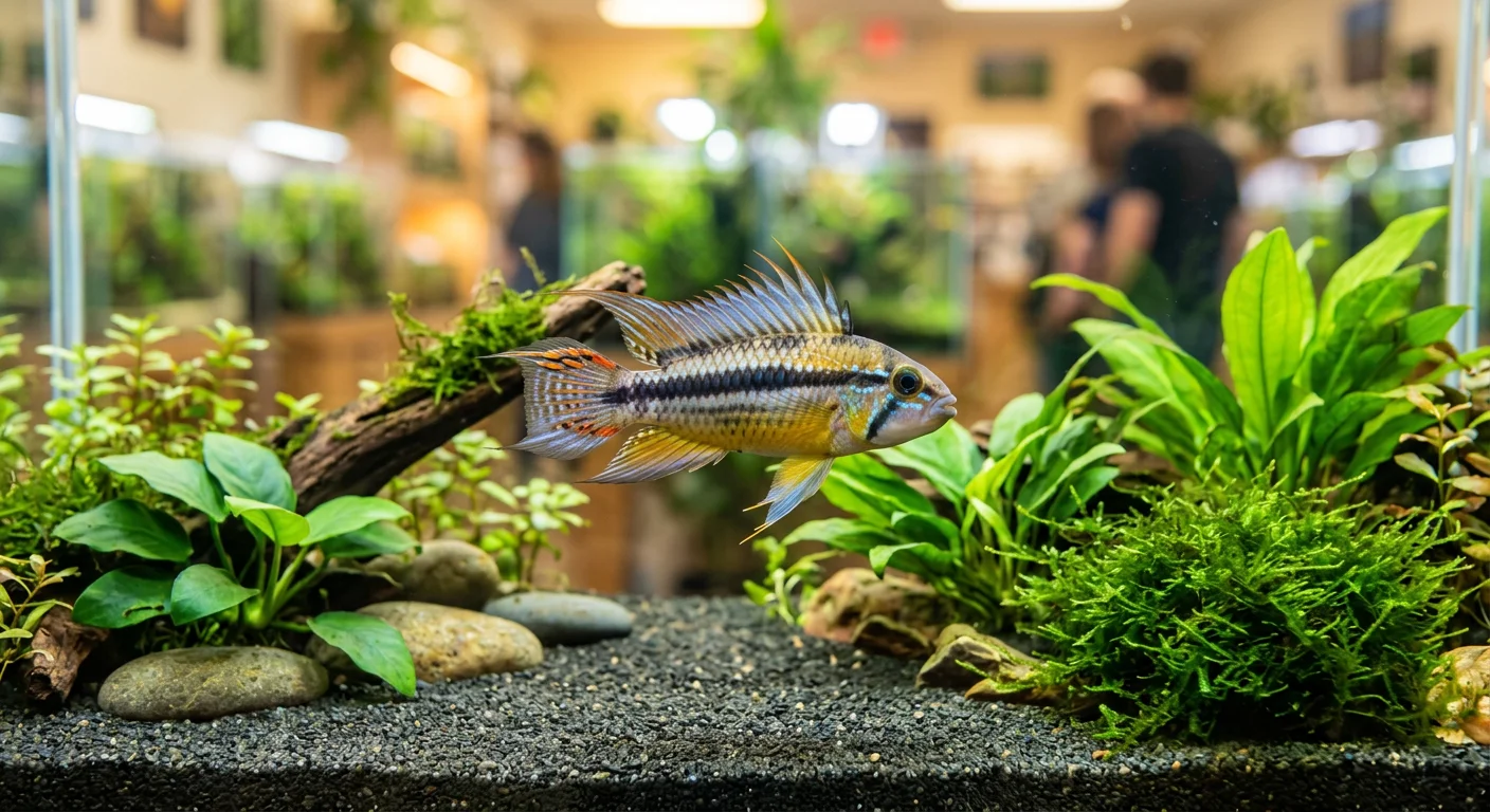 Apistogramma trifasciata – Trestribet dværgcichlide