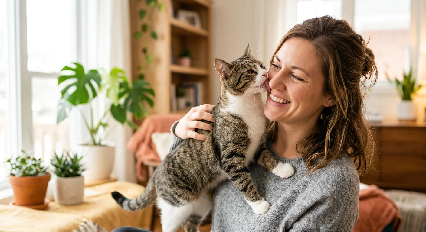 Hvorfor slikker min kat mig?