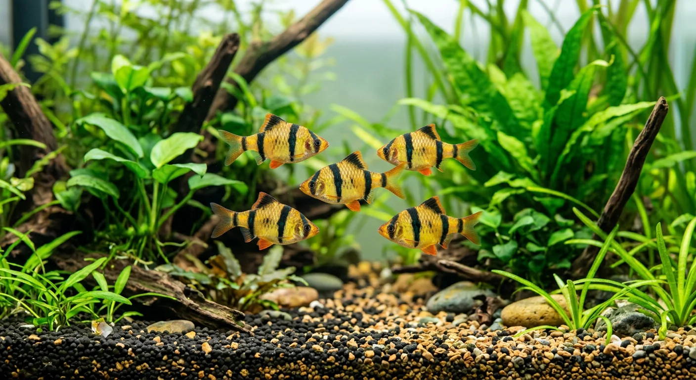 Fembånds Barbe (Barbus pentazona) – Den livlige stimfisk til dit akvarium