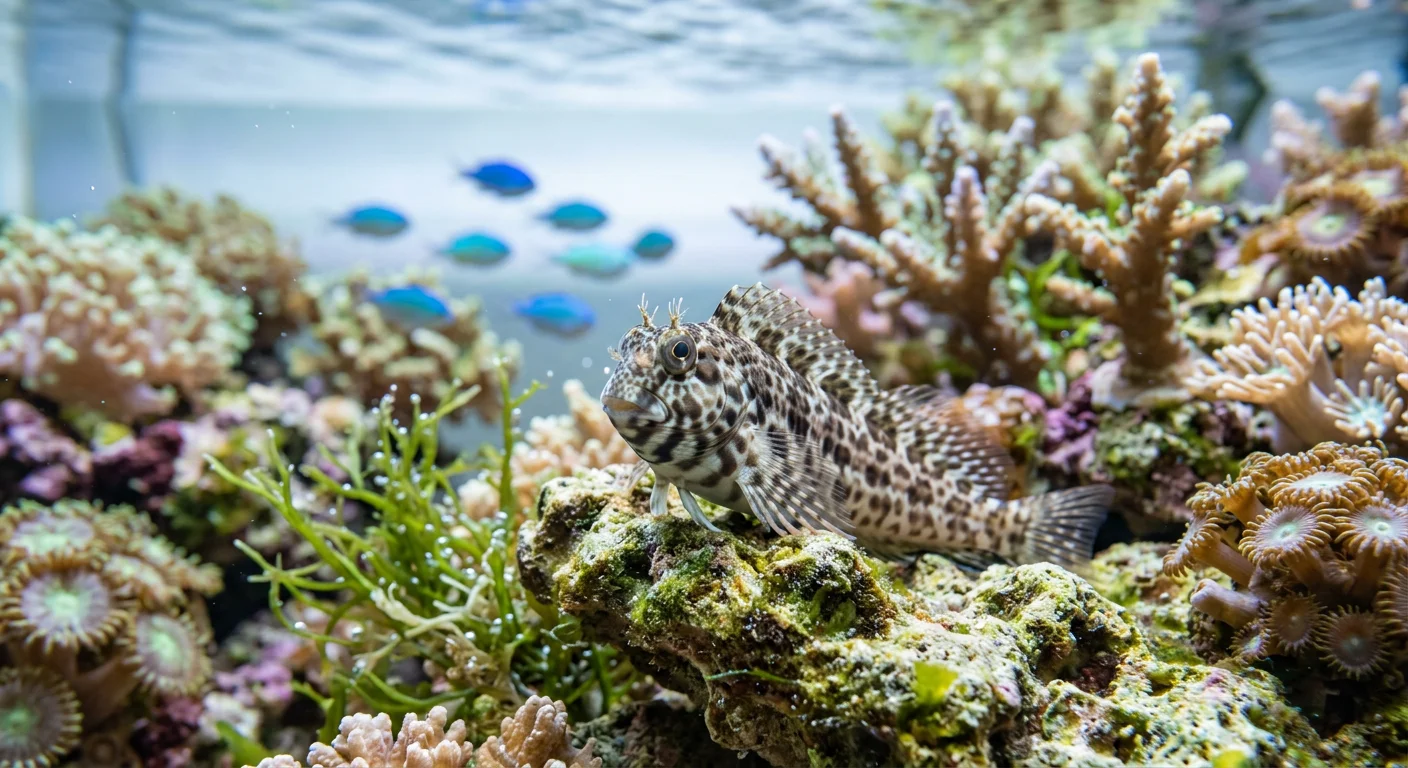 Hugofisk (Salarias fasciatus) – Den effektive algebekæmper til dit saltvandsakvarium