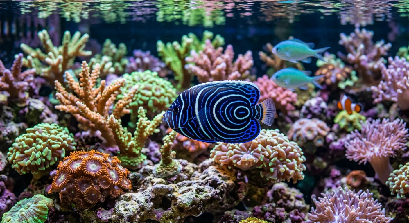 Koreansk kejserfisk (Pomacanthus semicirculatus)