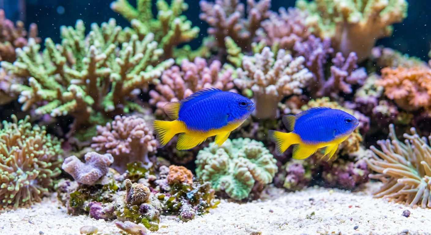Azure Damsel (Chrysiptera hemicyanea)