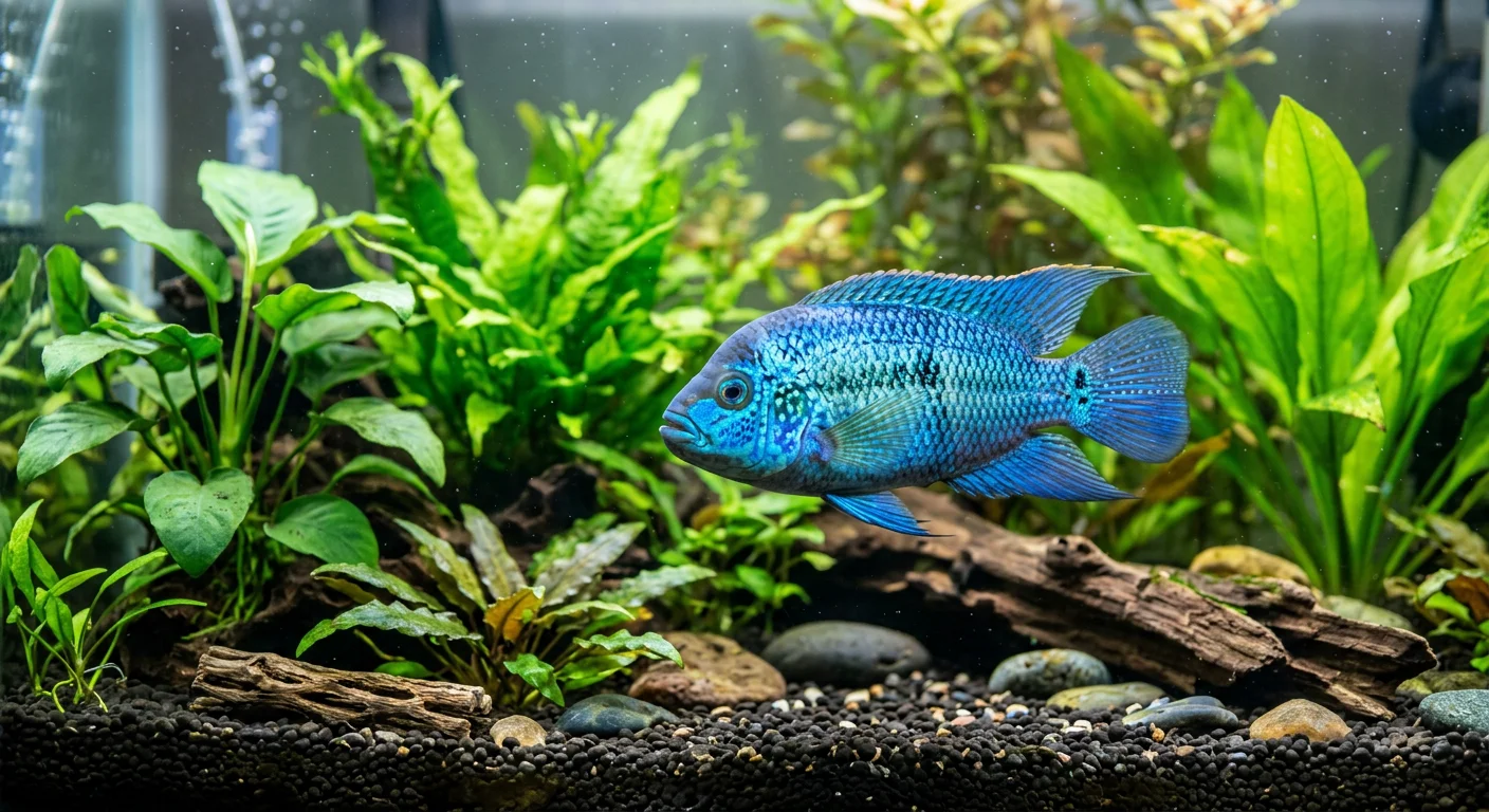 Electric Blue Jack Dempsey (Rocio octofasciata) – Komplet plejeguide