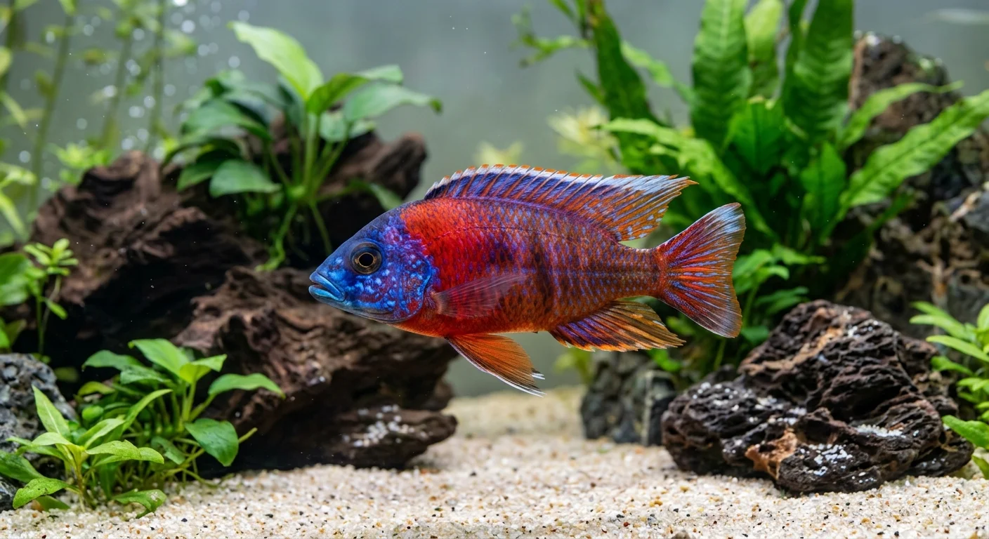 Rubin Påfugle Cichlide (Aulonocara Ruby Red) – Den smukke malawicichlide til dit akvarium