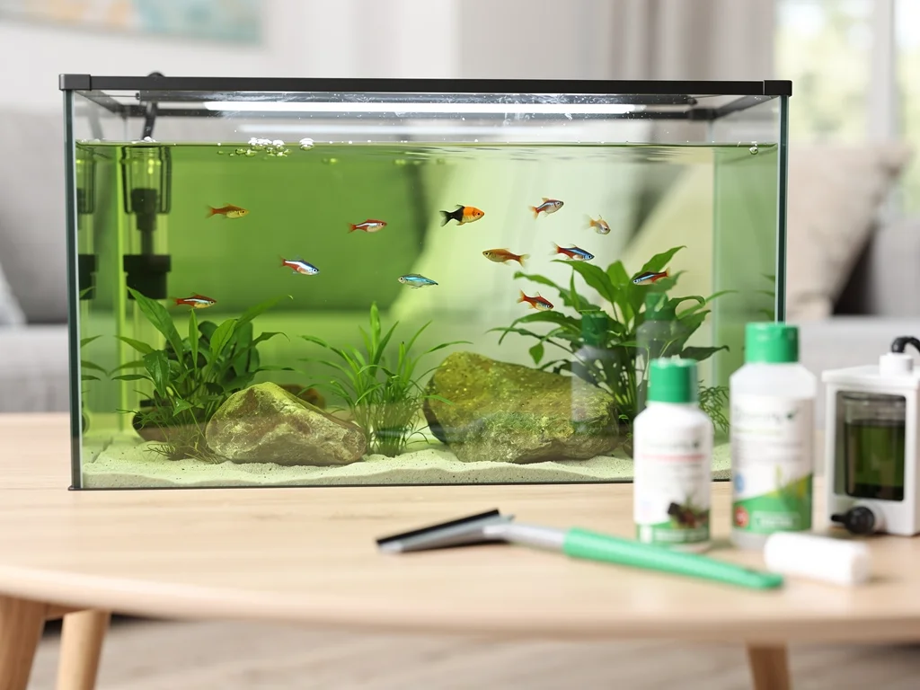 Grønt vand i akvarium – effektive løsninger