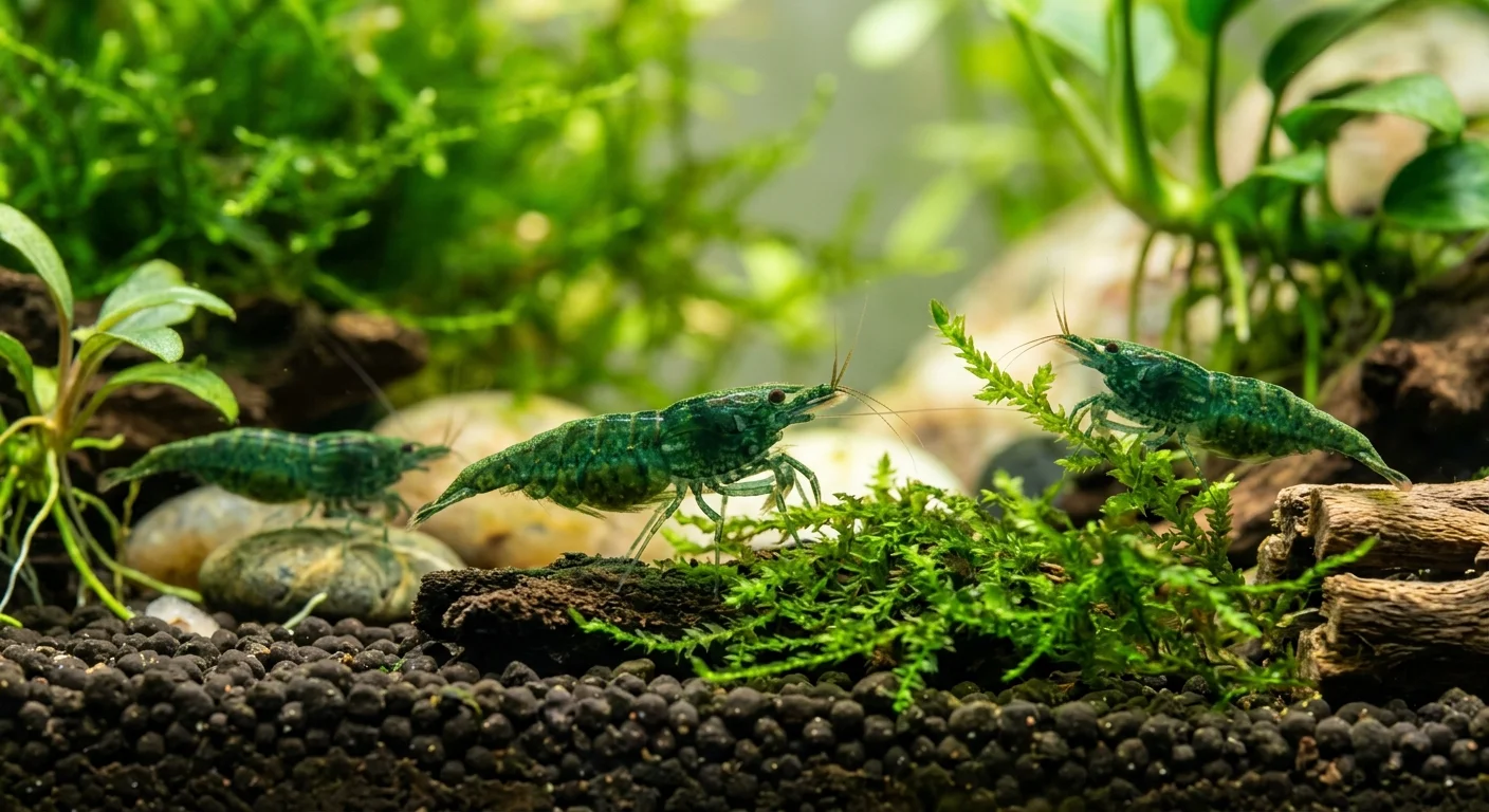 Grøn Jade Reje (Neocaridina davidi variant Green Jade)