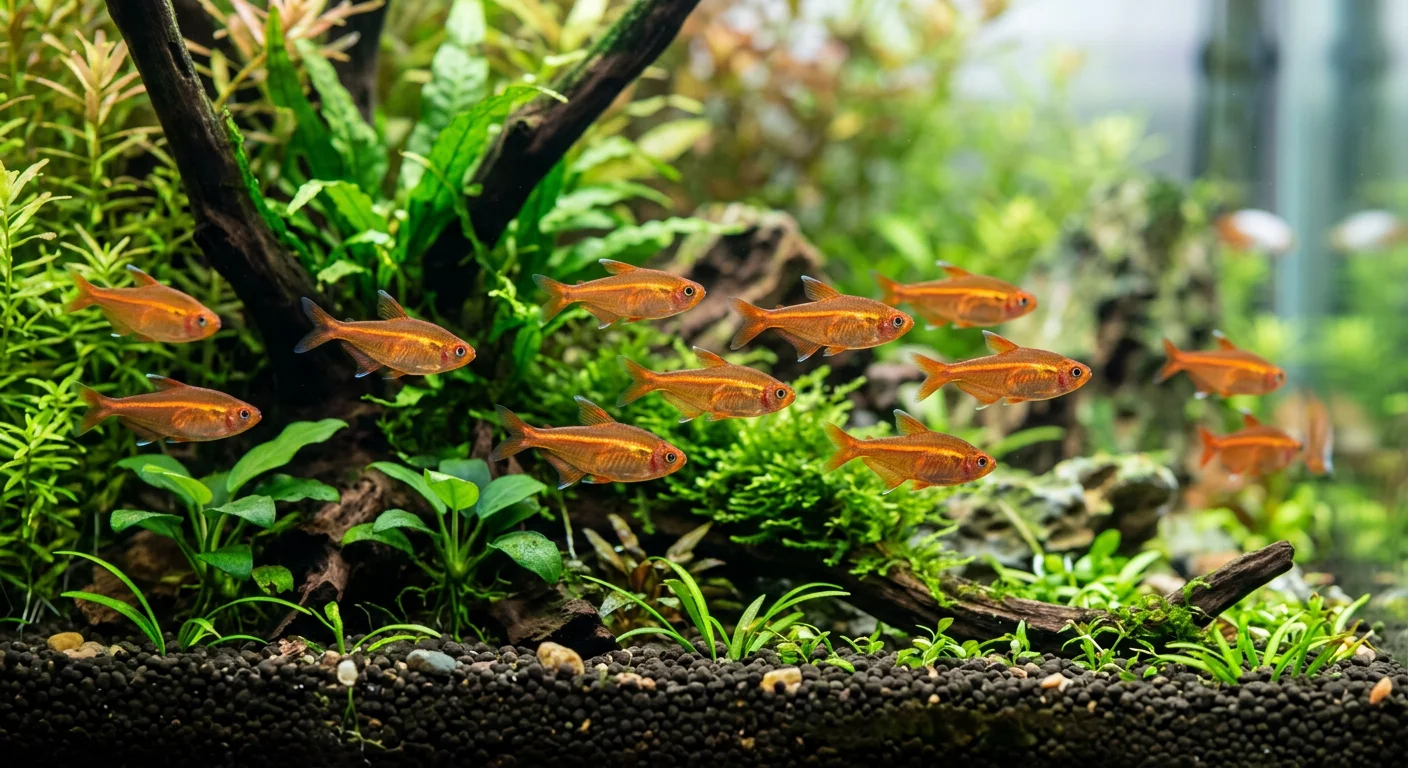 Glød tetra (Hyphessobrycon amandae) – Den lille glødende perle i dit akvarium