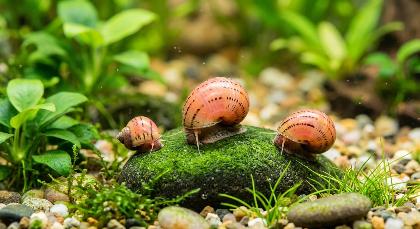 Pink Lady Snegle (Clithon sowerbianum)