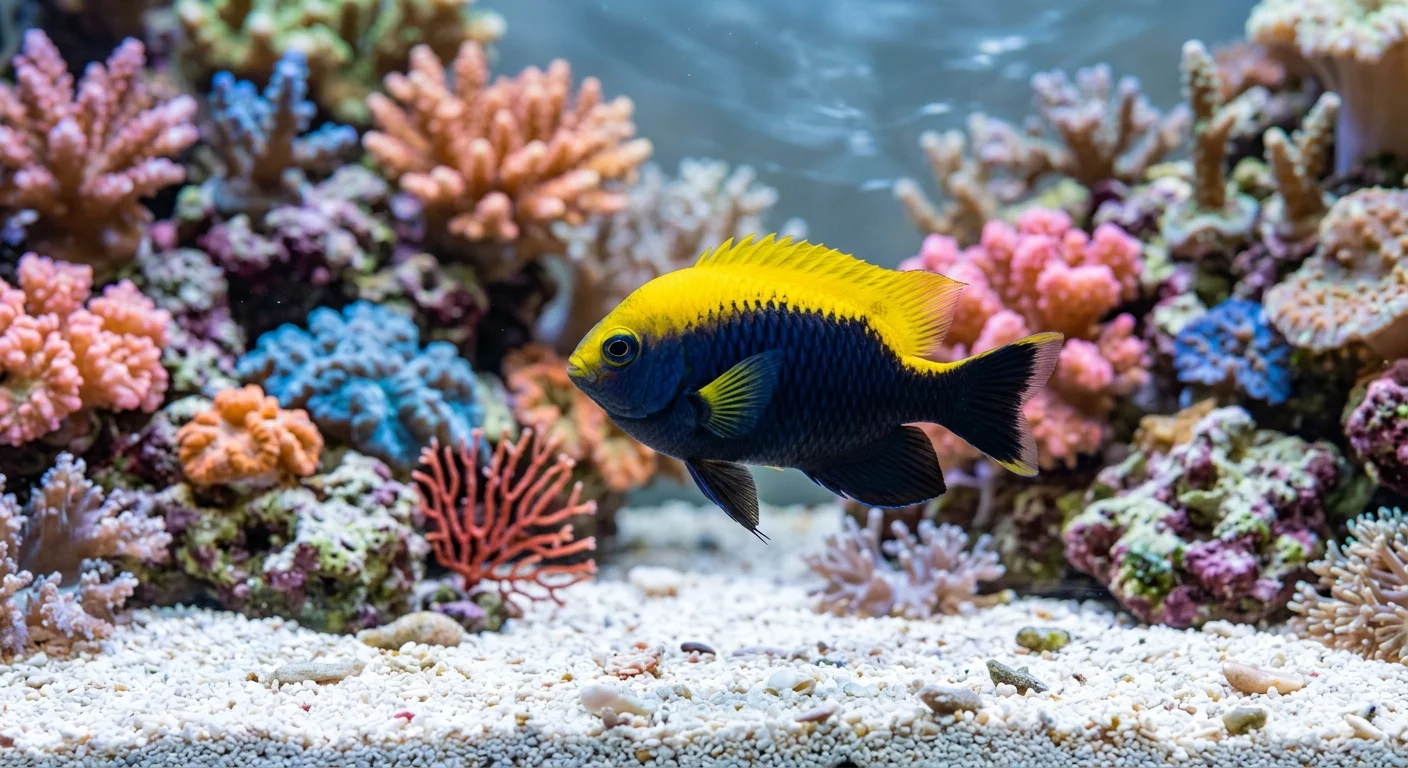 Gulrygget Damsel (Neoglyphidodon melas)