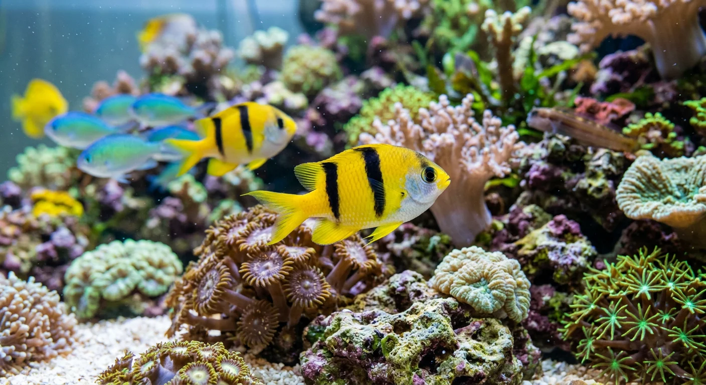 Chromis retrofasciata – Plejevejledning til sorthalstribet chromis