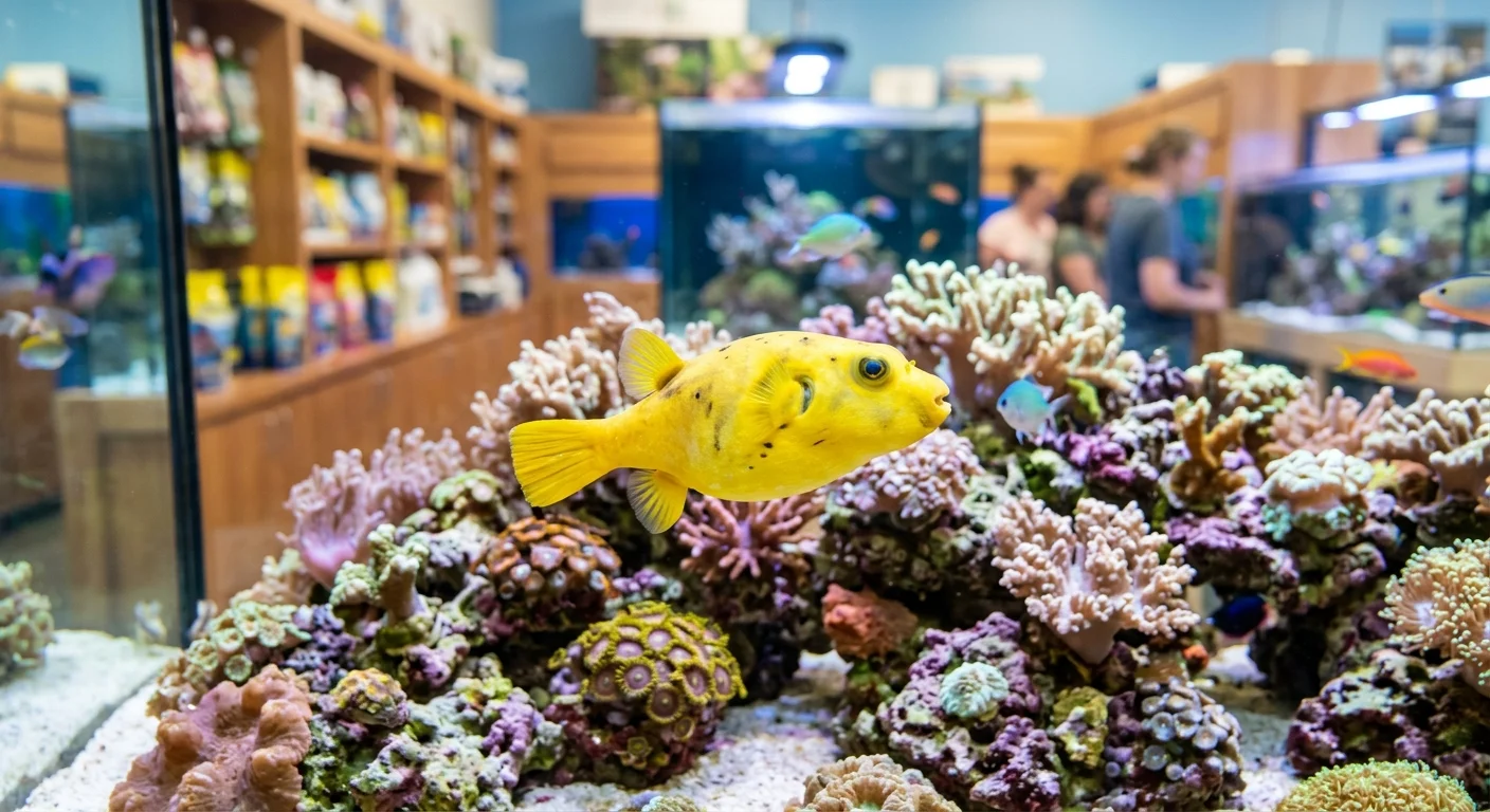 Golden Puffer (Arothron citrinellus) – Den gyldne kuglefisk