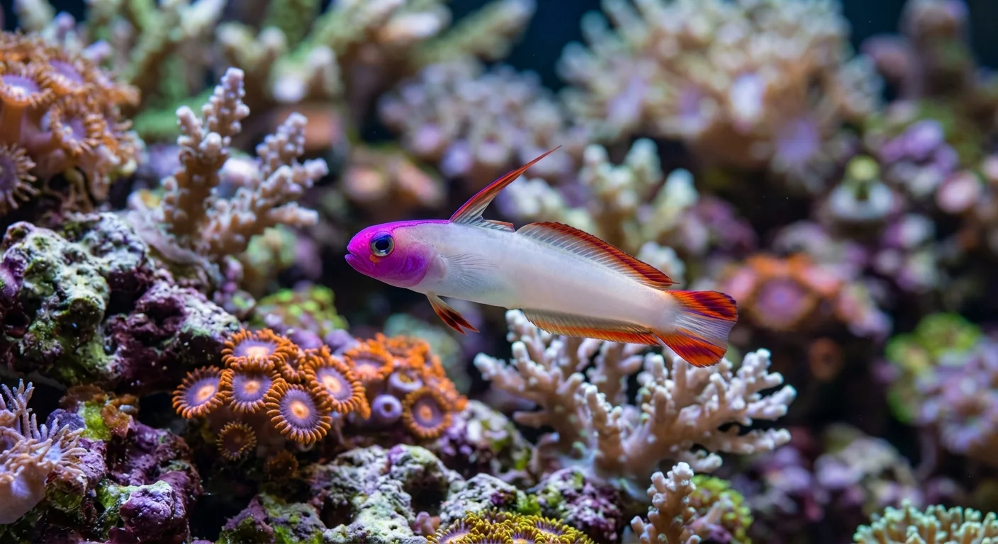 Violet ildhalekutling (Nemateleotris decora)