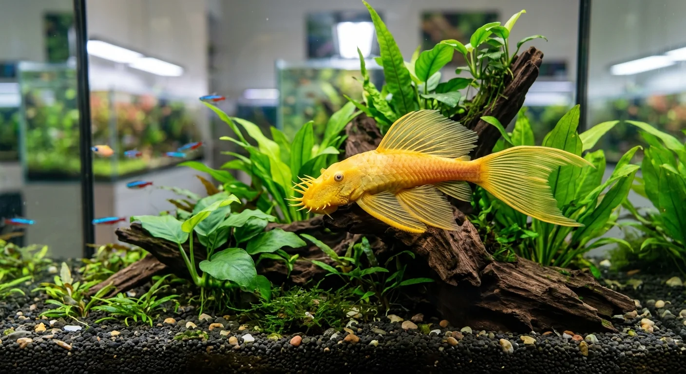 Guld Langfinnet Skægget Sugemalle (Ancistrus sp.) – Din komplette plejevejledning