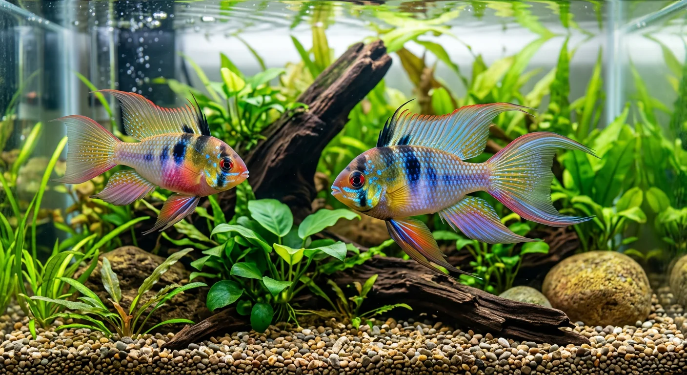 Sommerfuglecichlide Long Fin Ramirez (Papiliochromis ramirezi)