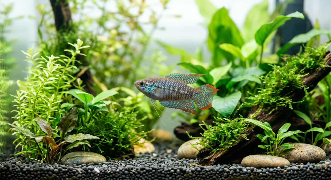 Knurrende dværggurami (Trichopsis pumila) – En lille perle til nano-akvariet