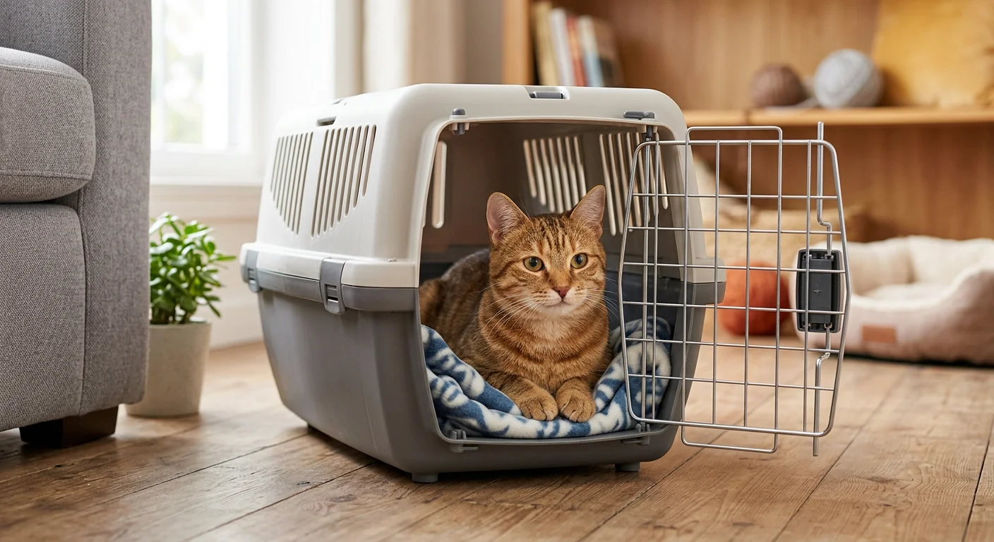 Hvordan vænner man en kat til transportkassen?