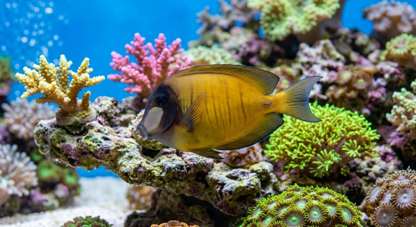 Chokolade-kirurgfisk (Acanthurus pyroferus) – Din komplette guide til pleje i akvarium