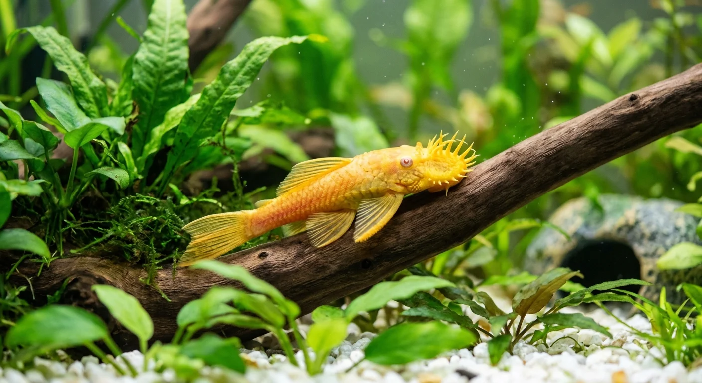 Super Gold Albino Sugemalle (Ancistrus sp.)