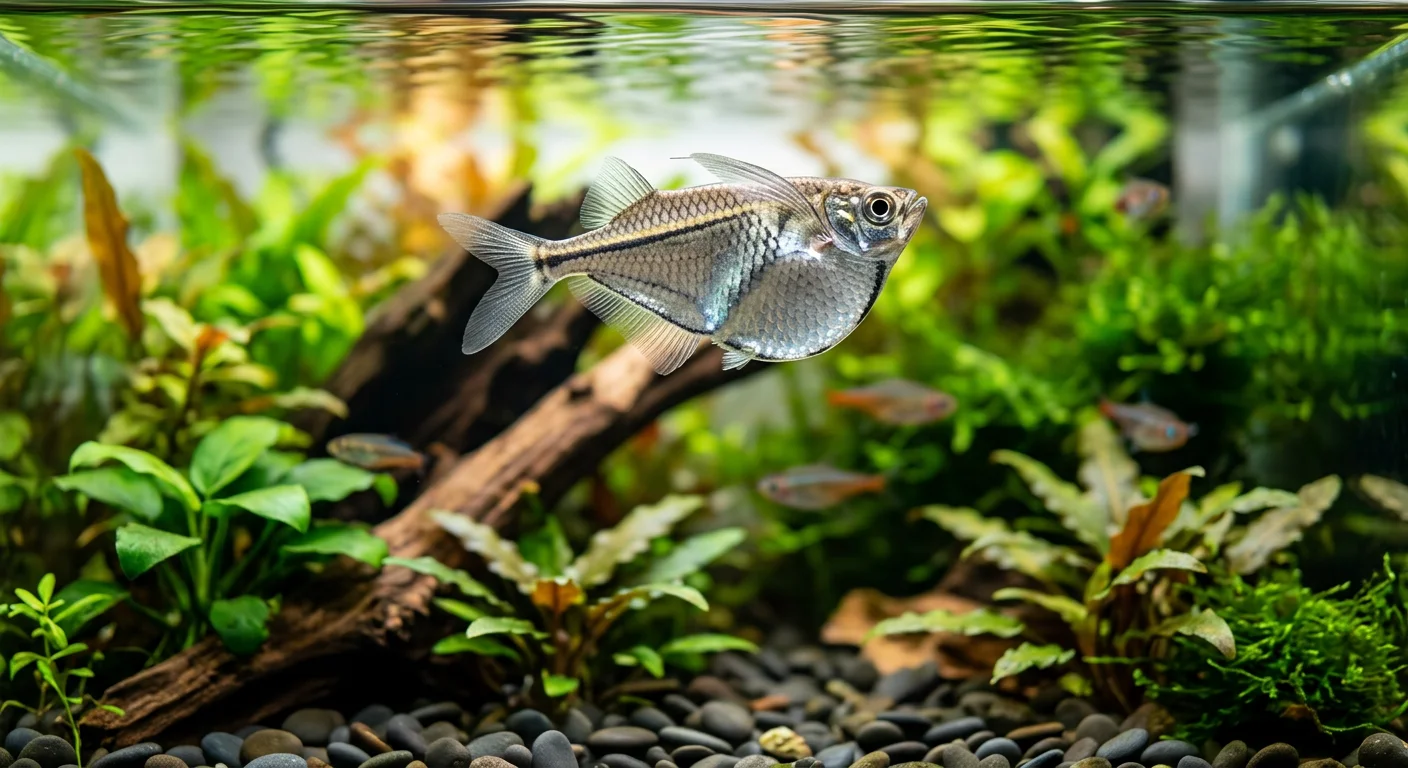 Sølv Øksefisk (Thoracocharax stellatus) – Pleje og hold i akvariet