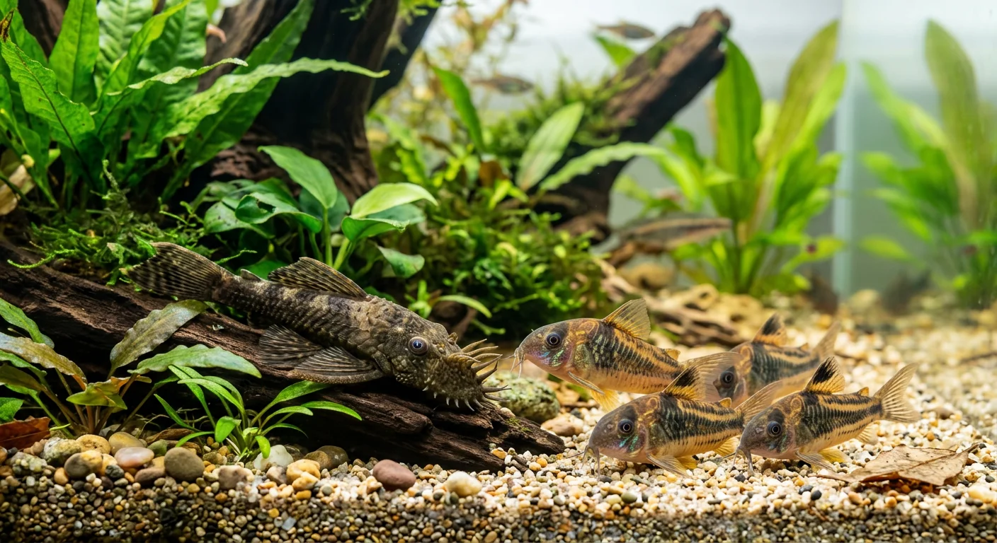 Skægget Sugemalle (Ancistrus sp.), Pansermaller og Corydoras Elegans – Den ultimative plejeguide