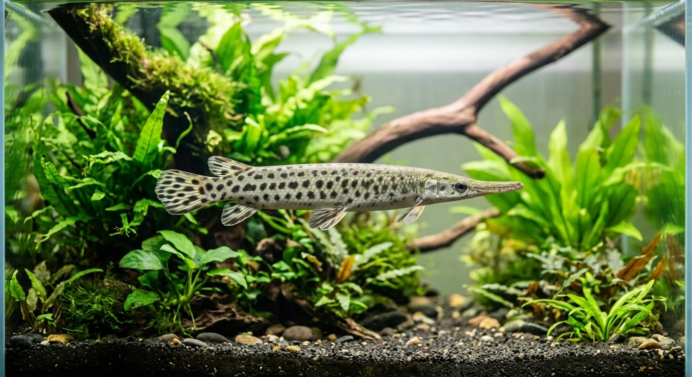 Plettet Pansergedde (Lepisosteus oculatus) – Den imponerende rovfisk til akvariet