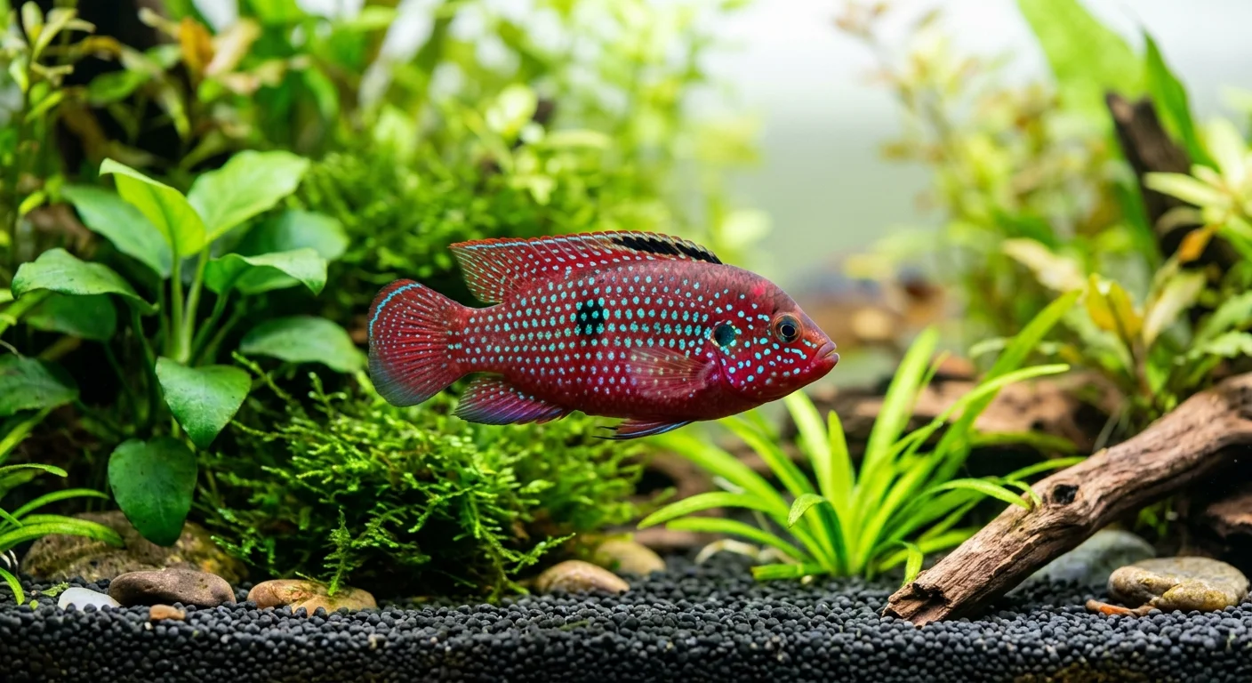 Juwelcichlide (Hemichromis lifalili)