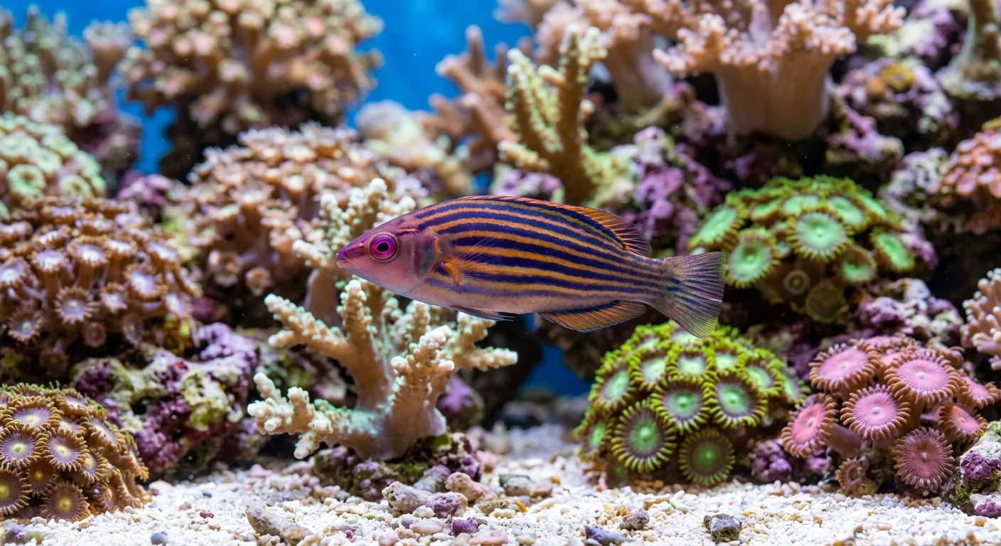 Seksstribet gylte (Pseudocheilinus hexataenia)