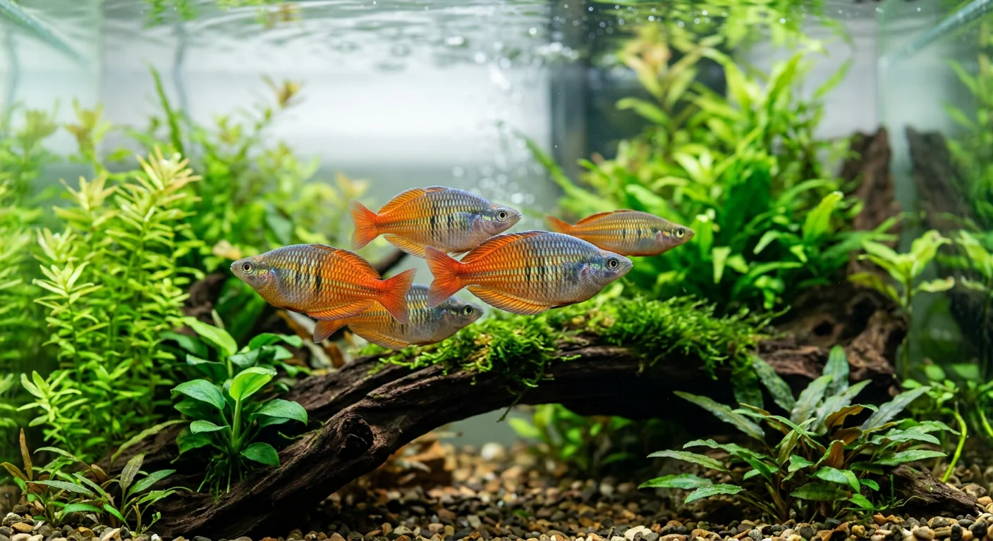 Kuromori Regnbuefisk (Melanotaenia parva) – Den farverige dværgregnbuefisk