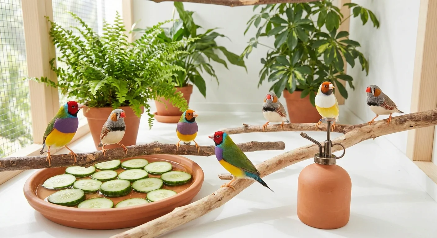 Sommerpleje af finker i varme perioder