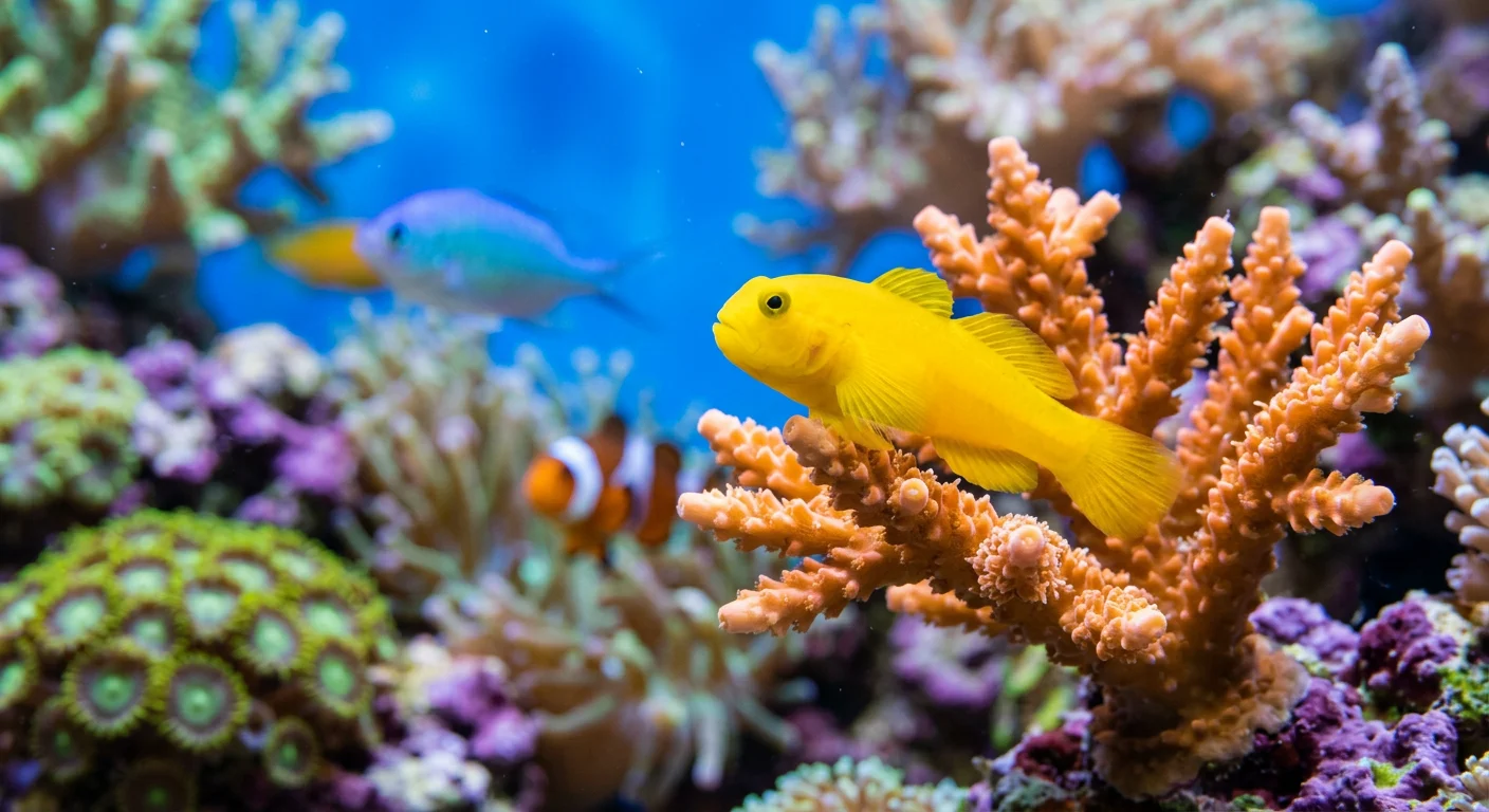 Gobiodon okinawae – Gul koralgylte til dit saltvandsakvarium