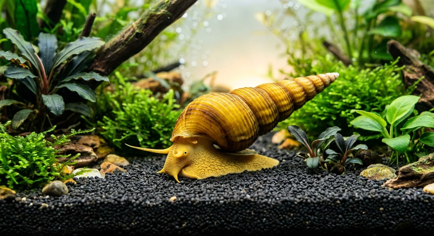 Gul Sulawesi Tornsnegl (Tylomelania sp.)