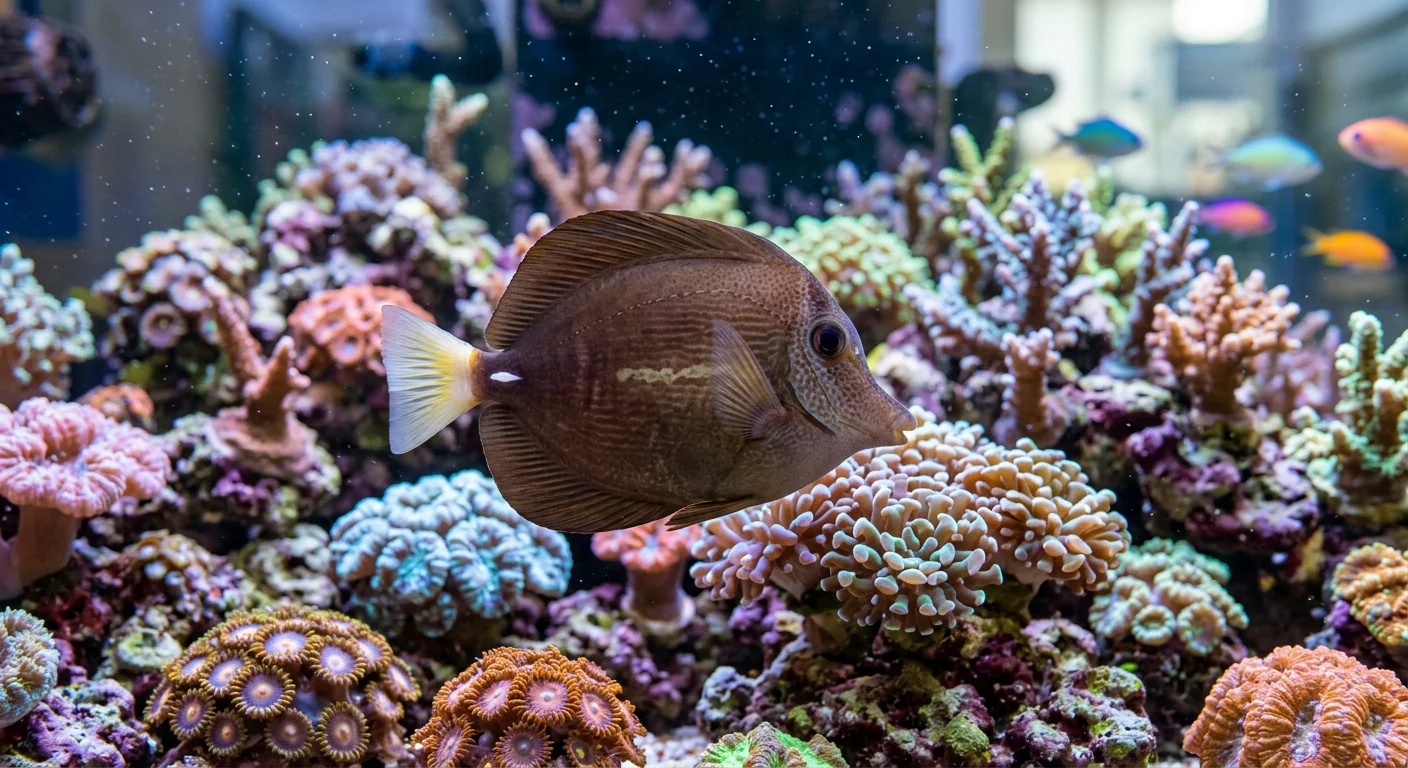 Zebrasoma Scopas kirurgfisk – Den robuste algefresser til saltvandsakvariet