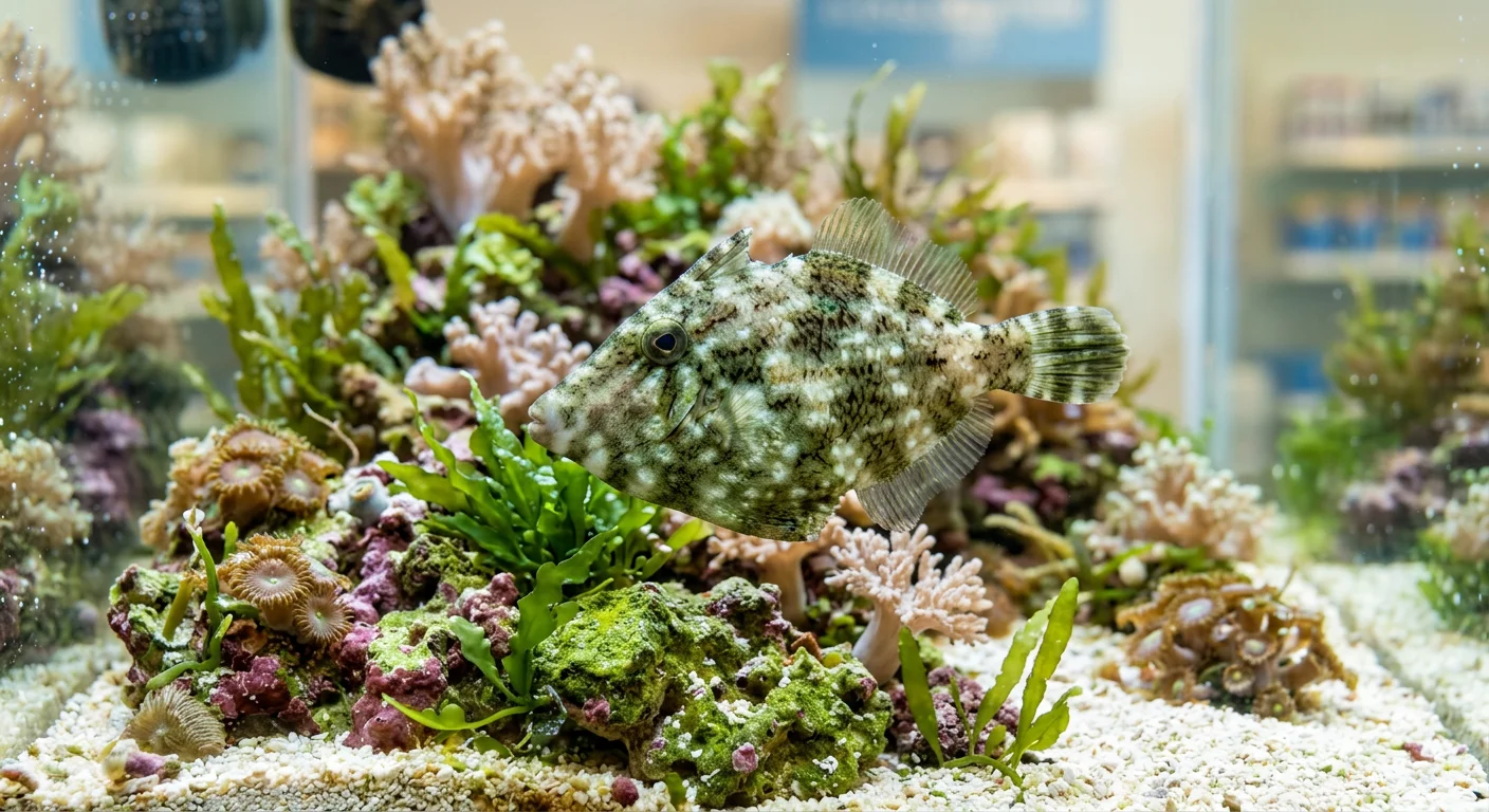 Grøn Filfisk (Acreichthys tomentosus) – Plejeguide til dit saltvandsakvarium