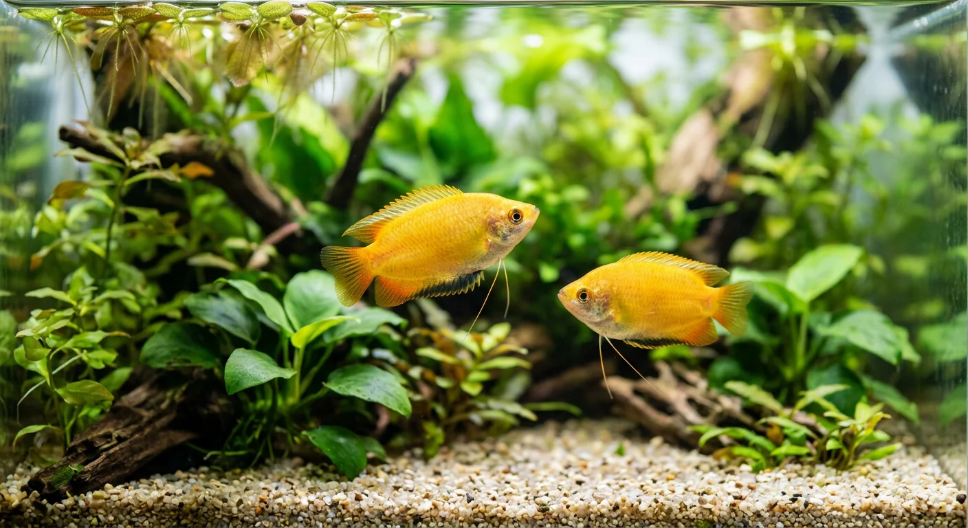Honning gurami (Colisa chuna gold) – Den gyldne skønhed til dit akvarium