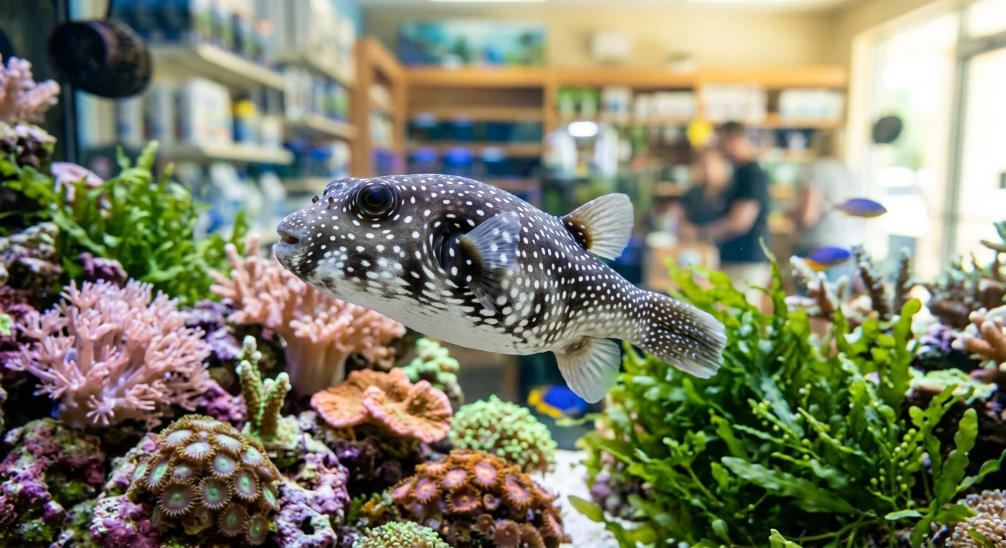 Hvidplettet Kuglefisk (Arothron hispidus)